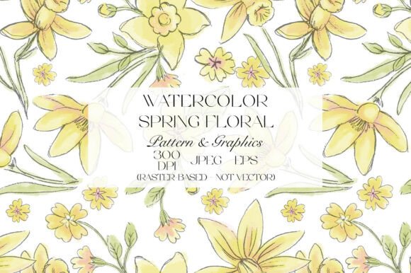 Bringing Spring to Life: The Elegance of the Watercolor Spring Flowers Pattern
