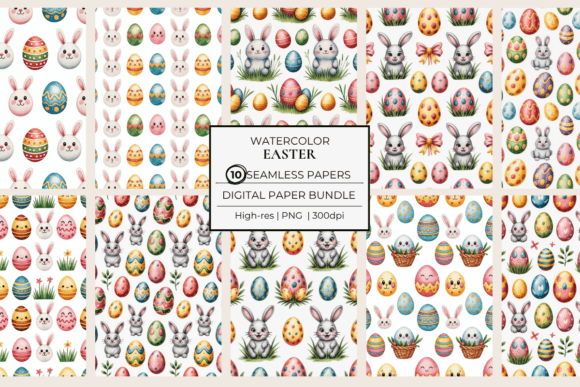 Celebrate Spring with Easter Seamless Papers Cute Spring