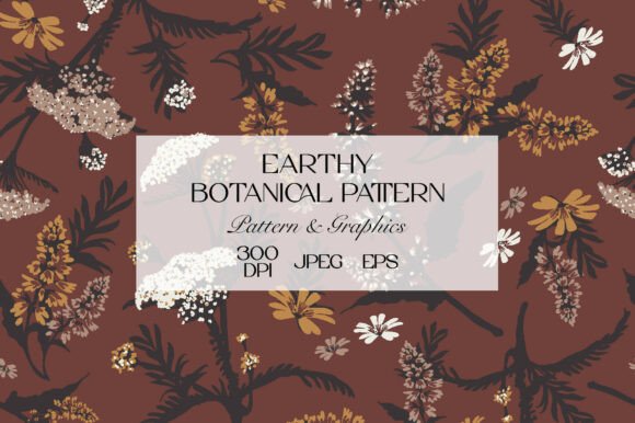 Earthy Botanical Seamless Pattern: A Creative Staple for Designers and Makers