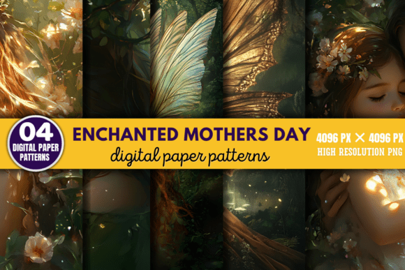 Enchanted Mothers Day Digital Paper 4