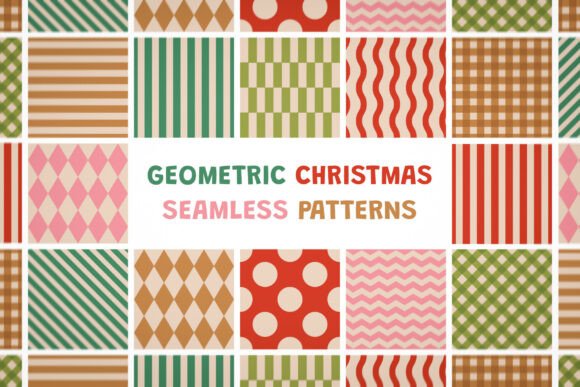 Enhance Holiday Design with Retro Geometric Patterns