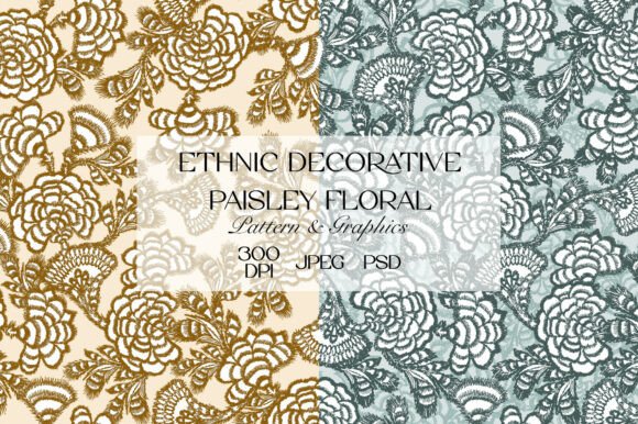 Ethnic Floral Line Art Pattern Set: A Strategic Tool for Creative Projects