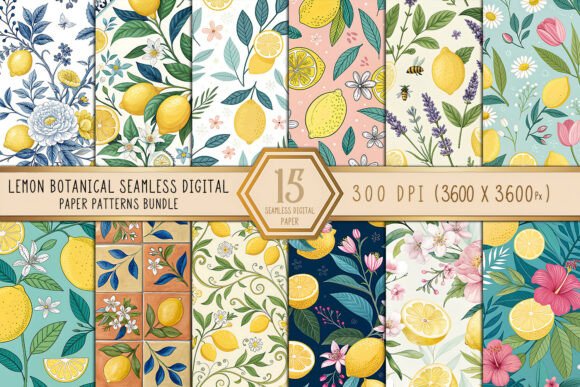Lemon Botanical Seamless Digital Paper: A Practical Guide for Creative Projects
