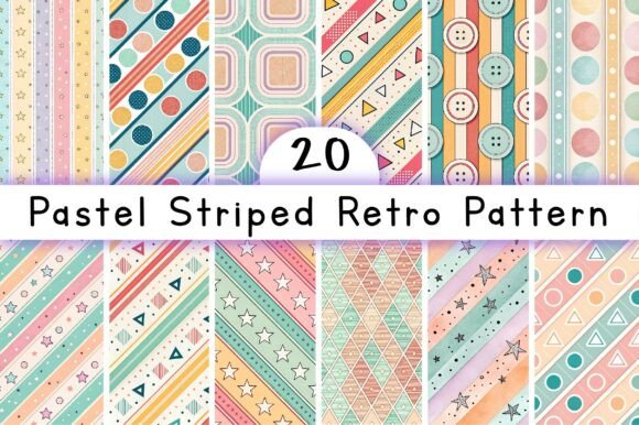 Pastel Striped Retro Pattern: A Timeless Design Element for Modern Creativity