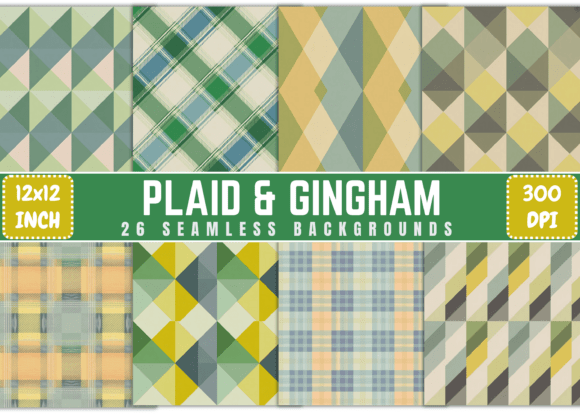 Plaid Gingham Seamless Pattern