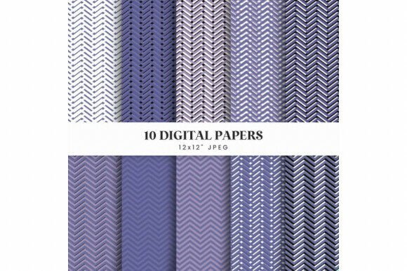 Purple Chevron Digital Paper Pack: A Stylish Addition to Creative Projects