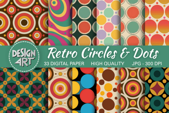 Retro Circles Dots Pattern: A Nostalgic Design Element for Modern Creations