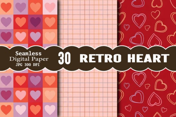 Retro Heart Pattern: A Nostalgic Graphic Design Essential