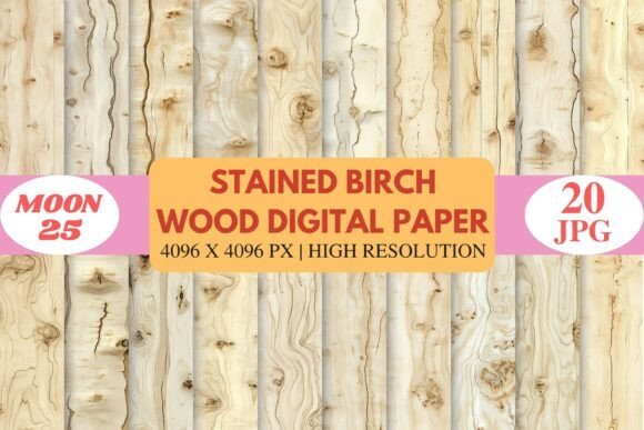 Stained Birch Wood Papers: A Natural Design Resource
