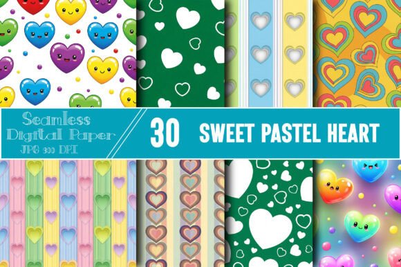 Sweet Pastel Heart Digital Papers: A Creative Must-Have